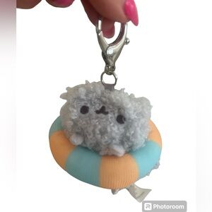 PUSHEEN BLIND BOX SERIES 10 Stormy in teal yellow tube/raft Like New Plush Gund